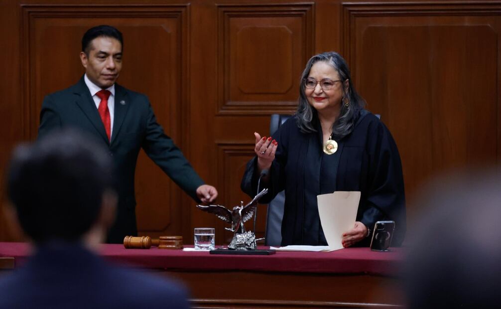 Finaliza el informe de la ministra presidenta Norma Piña Hernández en el pleno de la SCJN este martes 26 de agosto de 2025. Foto: Diego Simón Sánchez/ EL UNIVERSAL