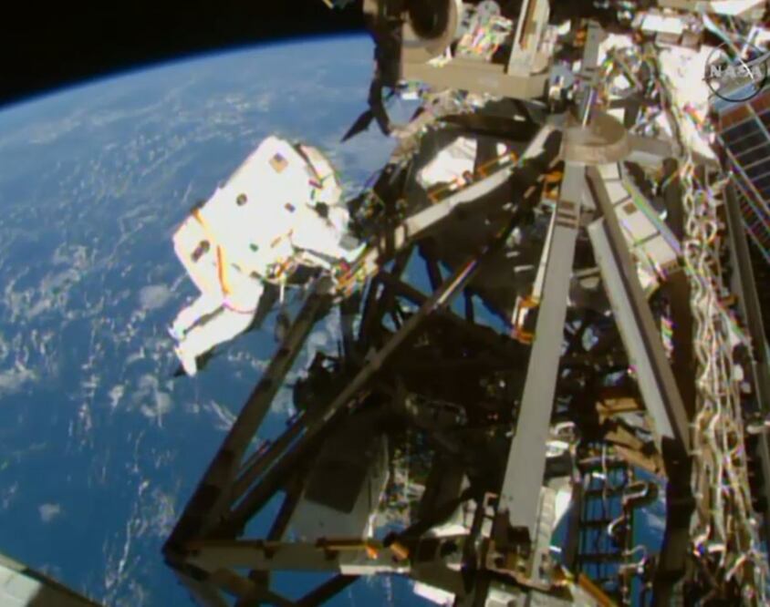 Caminata espacial fuera de la EEI. Foto: NASA, archivo 