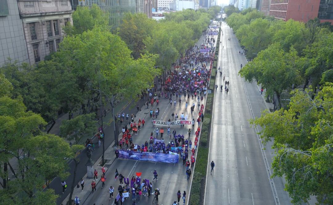 FOTO: René Villeda/EL UNIVERSAL/Alrededor de las 15:00 horas diversos contingentes se sumaron a la movilización