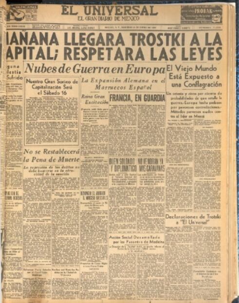 When Russian revolutionary Leon Trotsky was offered asylum in Mexico
