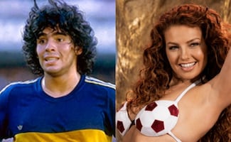 El día que Diego Maradona quedó fascinado con Thalía: “Me encanta cómo te movés”