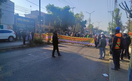 Habitantes de Azcapotzalco y Naucalpan protestan por obras de macrolibramiento; denuncian ecocidio