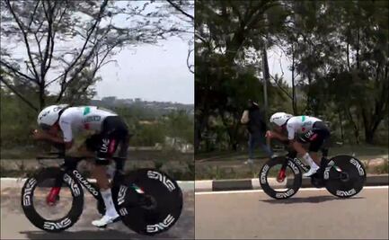 Isaac Del Toro entrena con jersey de México previo al Mundial de Ciclismo