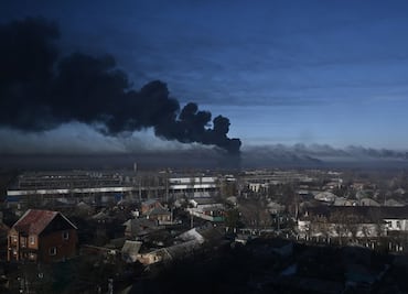 Conflicto Ucrania Rusia: las primeras imágenes de los ataques rusos en territorio ucraniano