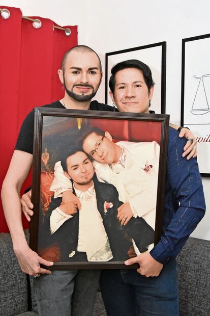 Joako y Fidel llevan juntos 19 años, de los cuales estuvieron de novios
seis años y 13 como matrimonio, superando las estadísticas Foto: Emilio Vázquez EL UNIVERSAL