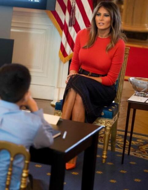 El polémico look de Melania Trump que arrasó Instagram