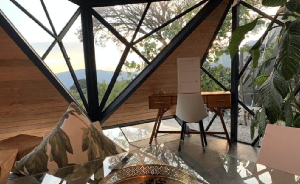 Cuánto cuesta dormir en las cabañas geométricas de Tepoztlán