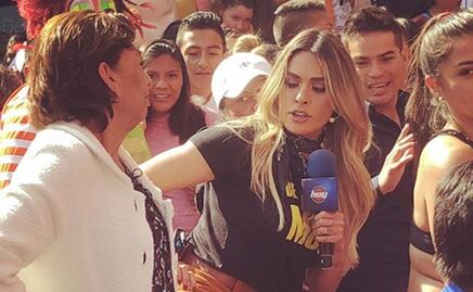 Galilea Montijo discute con una señora en un mercado