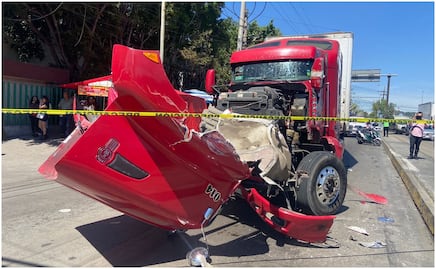 Pelea entre traileros deja una persona muerta en Circuito Interior y Calzada Zaragoza; uno de ellos sacó un martillo y el otro lo arrolló