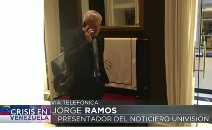 Alistan salida de Jorge Ramos de Venezuela; Embajada le brinda protección