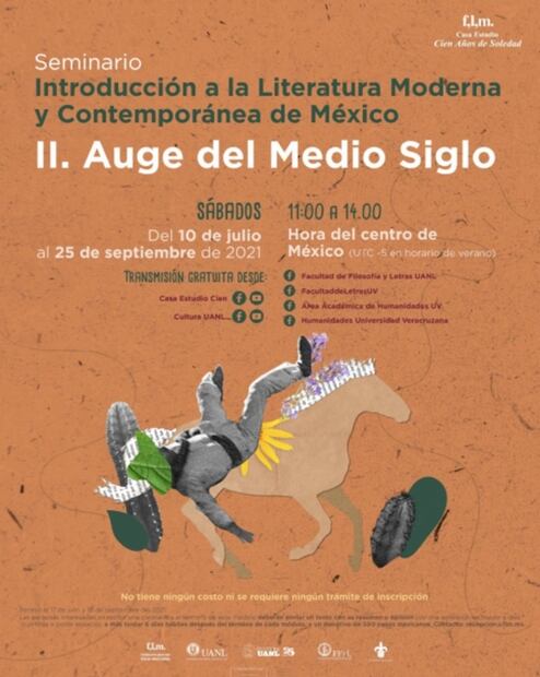 “Auge del Medio Siglo” una cátedra de los literatos mexicanos del siglo XX, gratis y online