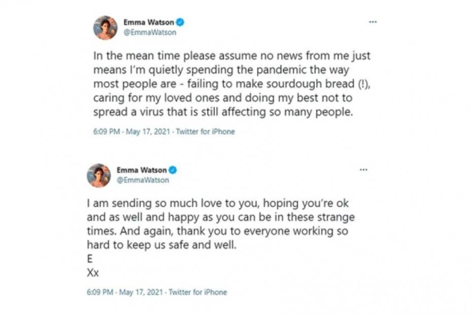 Emma Watson reaparece y rompe el silencio sobre su vida privada  