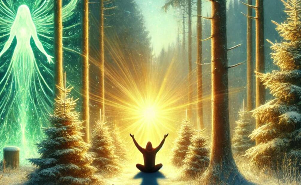 Ritual de Navidad y Año Nuevo 2025, conecta con los ángeles del bosque de invierno