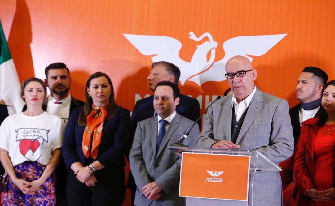 Dante Delgado Rannauro, dirigente del partido Movimiento Ciudadano Foto: @MarthaErikaA