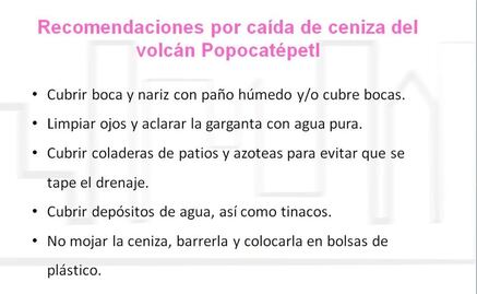Entérate. ¿Qué hacer ante caída de ceniza?