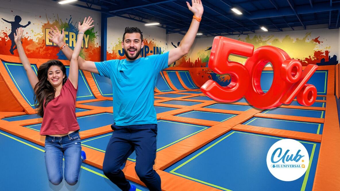 Jump-In es un parque de trampolines que combina diversión y ejercicio.  |  FOTO: generada con IA.
