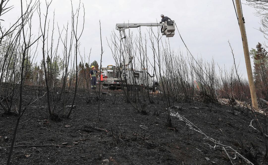 Los incendios en el noreste de Quebec fueron considerados "estables".  Foto: EFE