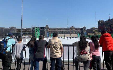 Saturan registro para usar pista de patinaje en el Zócalo