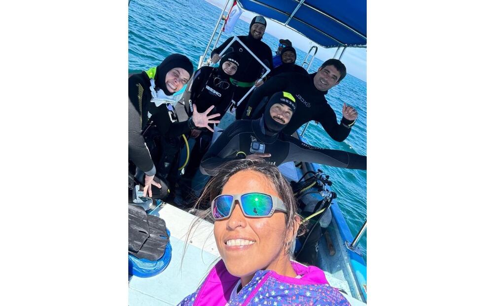 Miembros de la expedición científica internacional en el Golfo de California.
| Crédito: Melissa Salgado