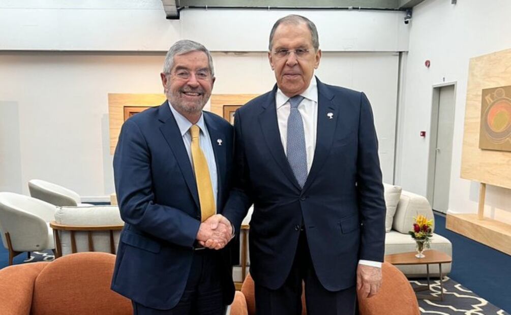 XVII Cumbre del BRICS, donde participó el canciller Juan Ramón de la Fuente. Foto: tomada de X @EmbRusiaMexico