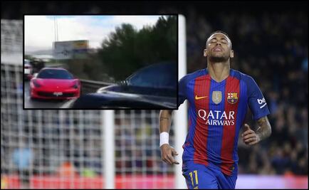 Neymar sufre accidente en su Ferrari