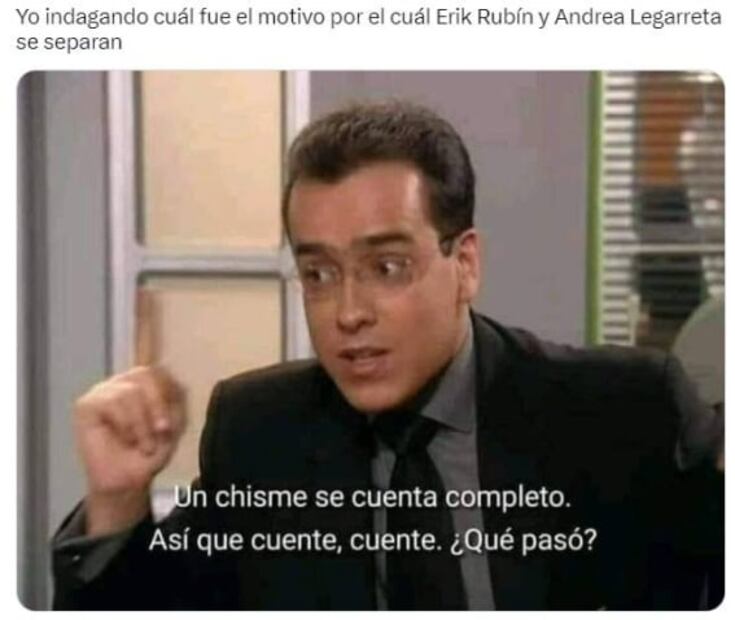 Andrea Legarreta y Erik Rubín: Los memes tras el anuncio de su separación
