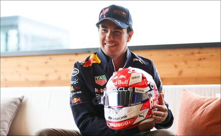Checo Pérez revela el casco que usará para el GP de Austria, en la casa de Red Bull