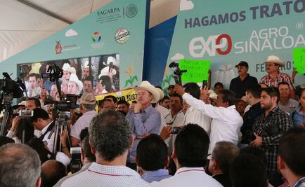 Agricultores realizan bloqueo en Expo Agro en Sinaloa