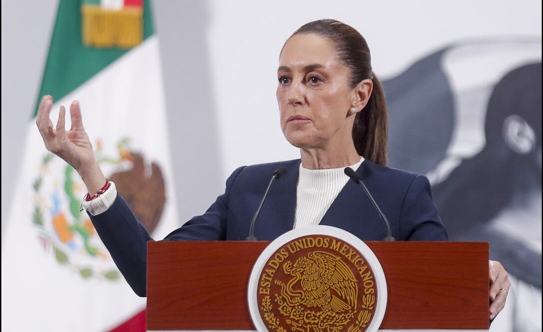 La presidenta Claudia Sheinbaum en la mañanera del 18 de junio de 2025. Foto: EFE