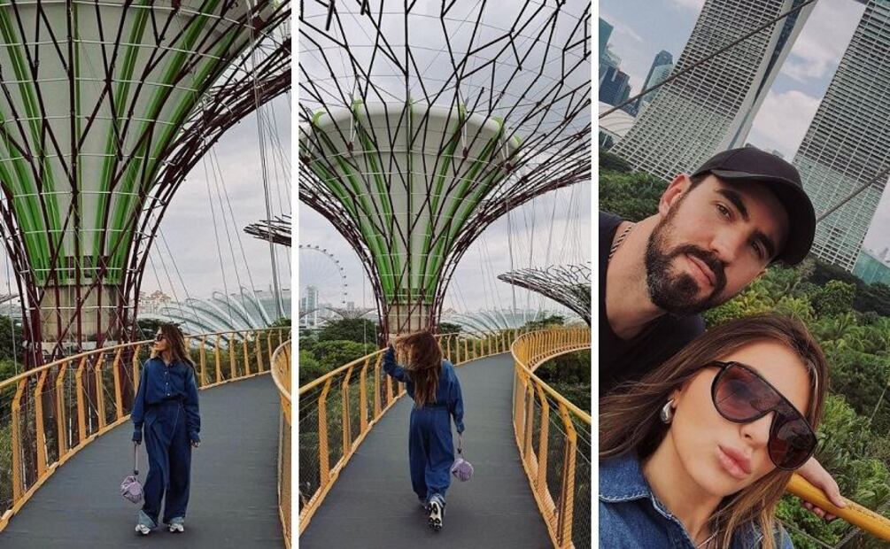 Los baggy jeans lucen perfectos en total looks de mezclilla. Foto: Sofía Castro y Pablo Bernot. Instagram @sofia_96castro