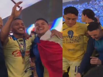Jugadores de América festejan el título 14 bailando “La Chona”; mostraron sus mejores pasos