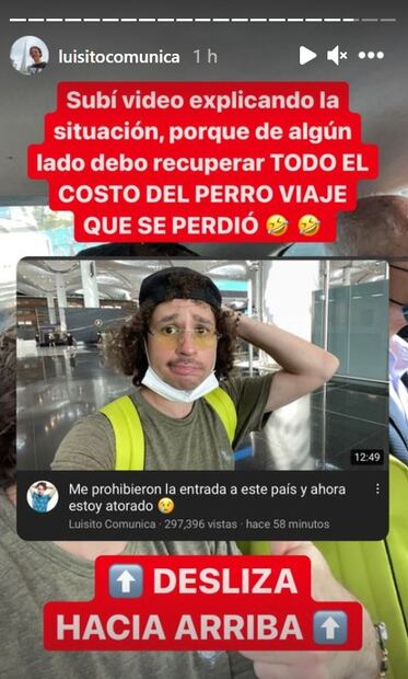 Luisito Comunica no puede ir a Europa porque su papá fue vacunado con Sinovac