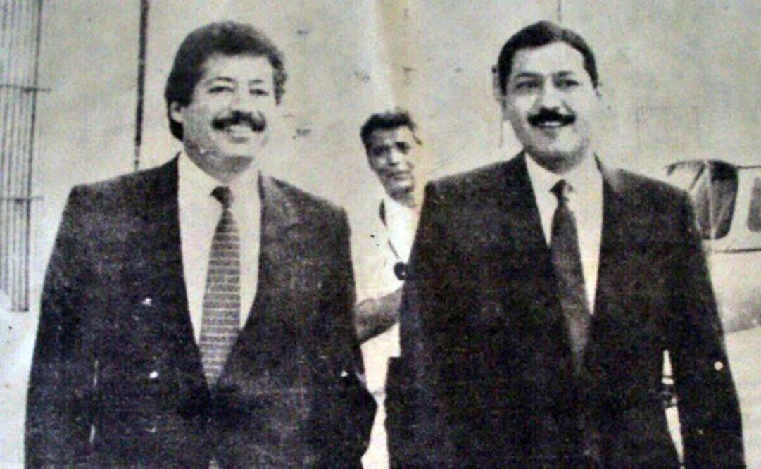 El líder del PRI, Manlio Fabio Beltrones, escribió: "Mi mejor recuerdo a mi entrañable amigo Luis Donaldo Colosio. Aquí, él presidía el PRI y yo subsrio de Gobernación". Foto: @MFBeltrones
