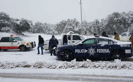 Por intensa nevada, cierran carretera en el norte de Sonora