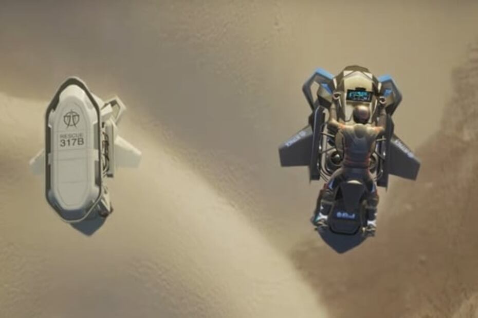 Este es el prototipo de la primera moto voladora