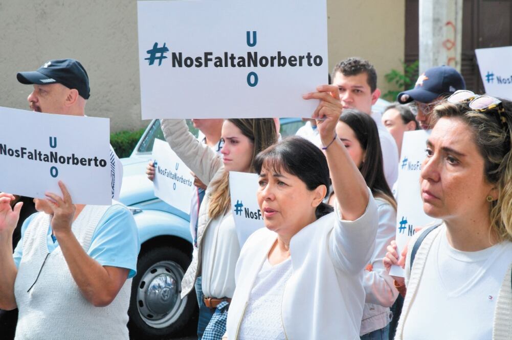Durante el tiempo que estuvo desaparecido Norberto se organizaron varias marchas para exigir que apareciera con vida, lo que no sucedió. Foto: ARCHIVO EL UNIVERSAL