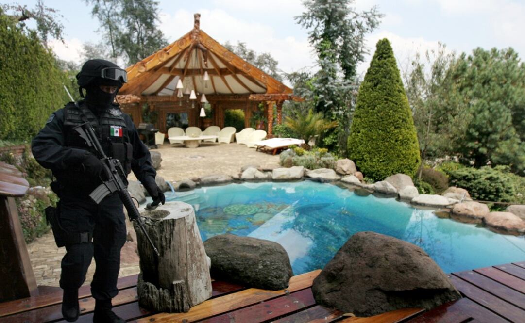 A luxury home seized by the federal police in Mexico City - Photo: Fernando Ramírez/EL UNIVERSAL