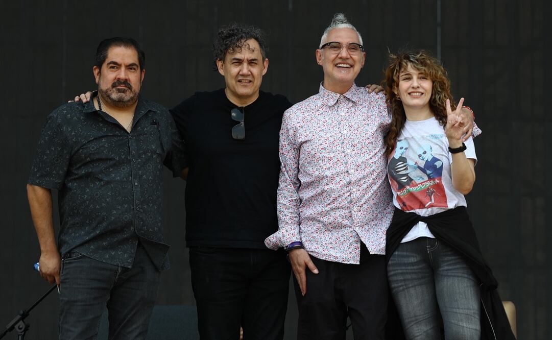 Maria Barracuda, Humberto Calderón, Sabo Romo y Elíseo Reina. Foto: Diego Simón