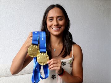 Jessica Sobrino entrena por las mañanas y en las tardes trabaja de fisioterapeuta
