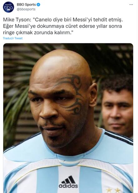 Mike Tyson le advierte al Canelo Álvarez: “Si tocas a Messi, volveré al ring”
