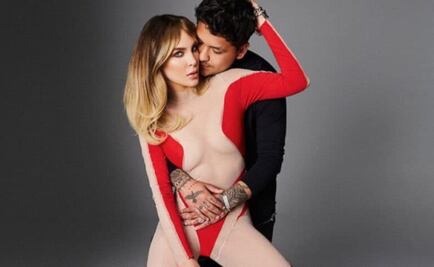 Belinda y Nodal protagonizan portada de revista con looks de lujo 