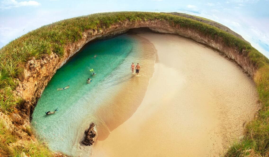 La Playa del Amor, en Isla Redonda. (Foto: Cortesía Vallarta Adventures)