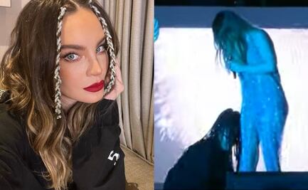 Belinda tuvo un percance con su vestuario durante show en vivo