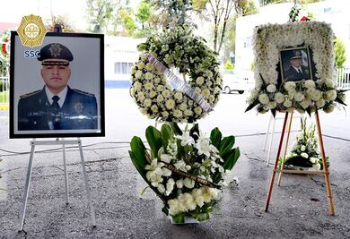 Con una misa y ceremonia, personal de la SSC CDMX despide a inspector en jefe con 24 años de servicio; falleció por complicaciones de salud