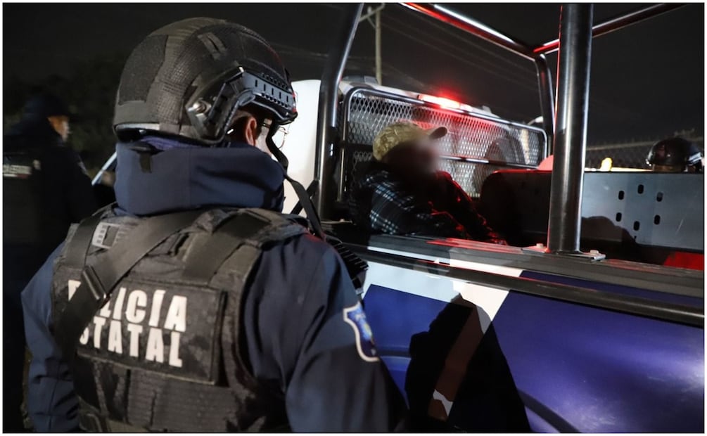 Durante los operativos en Hidalgo fueron detenidos 5 sujetos (18/12/2024). Foto: Especial