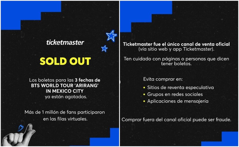 BTS agota boletos para sus tres conciertos en la CDMX; más de un millón de fans participaron en las filas virtuales.