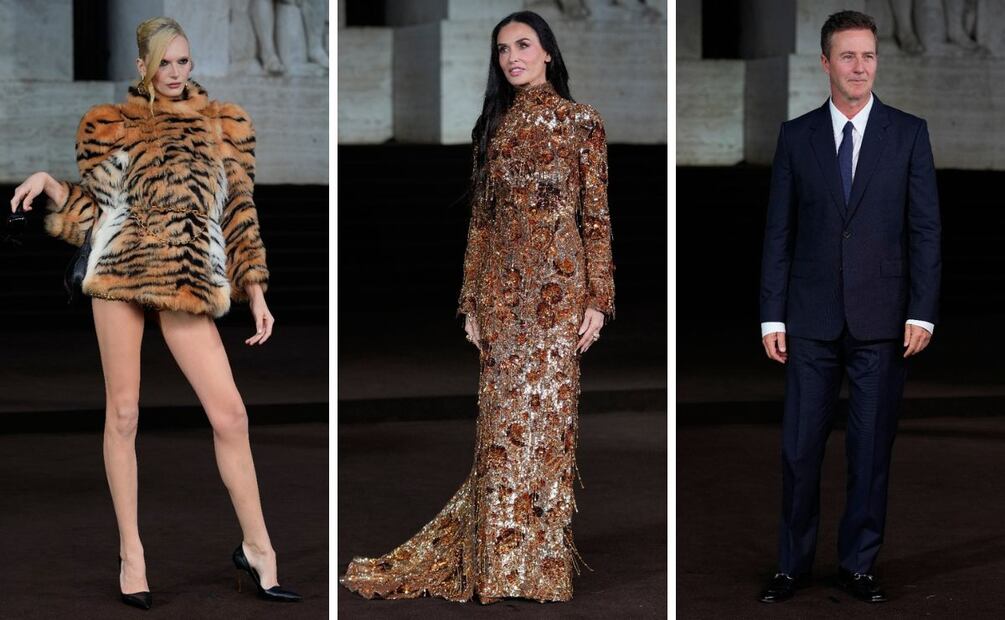 Parte del elenco: Alex Consani, Demi Moore y Edward Norton. Foto: AP