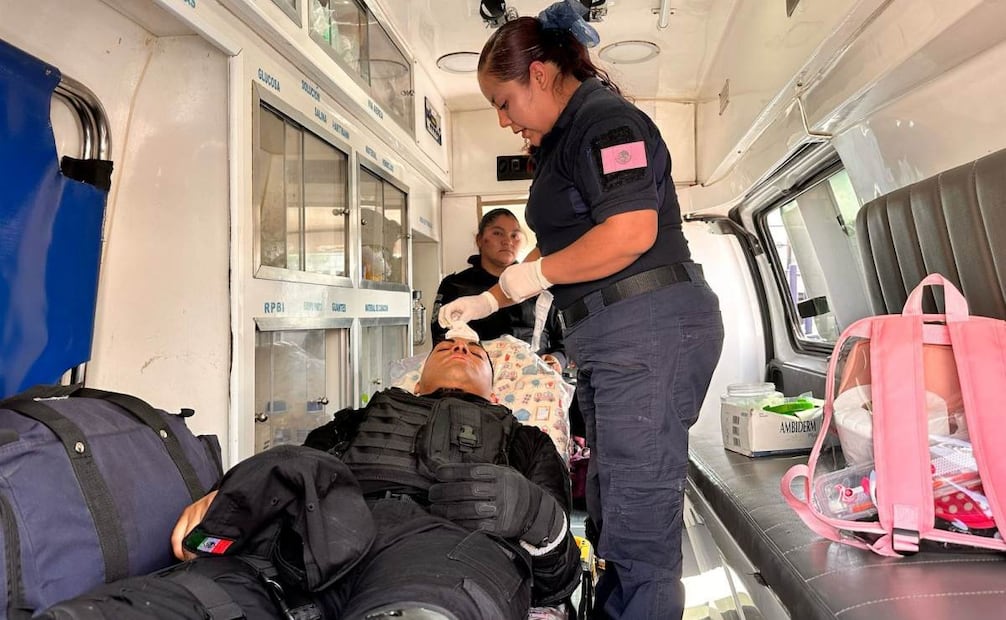 Equipo medico atendió a las personas lesionadas (12/03/2025). Foto: Especial