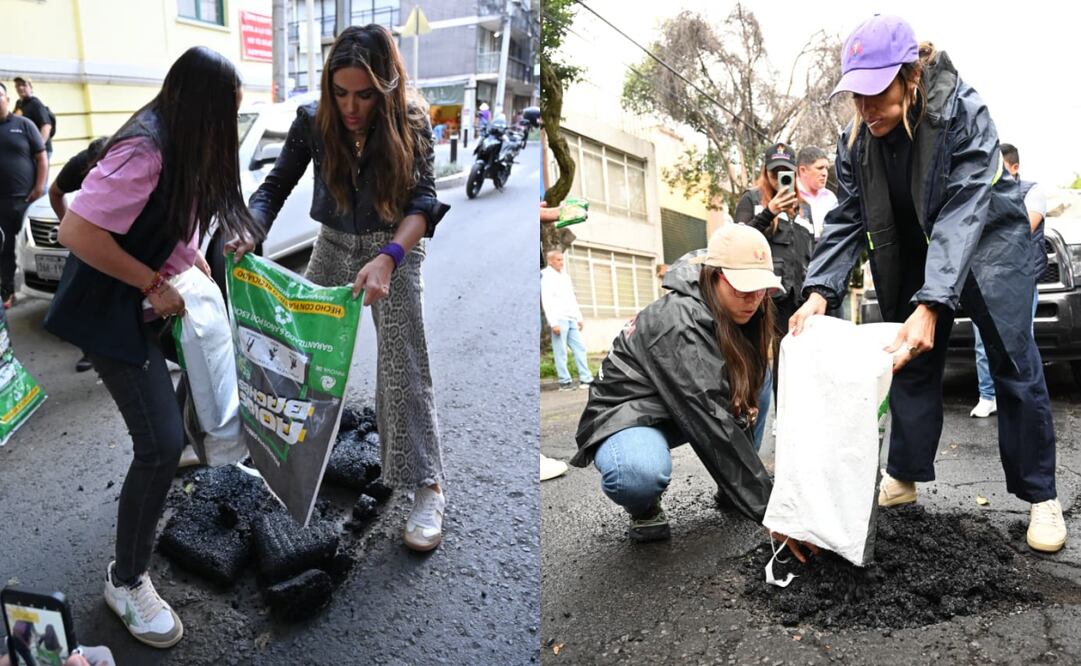 Alessandra Rojo de la Vega invita a vecinos de la alcaldía Cuauhtémoc a participar en el programa "Bacheale".
Foto: Especial.