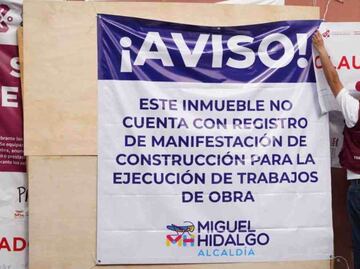 Alcaldía Miguel Hidalgo repone sellos de clausura en obra de Paseo de las Lomas